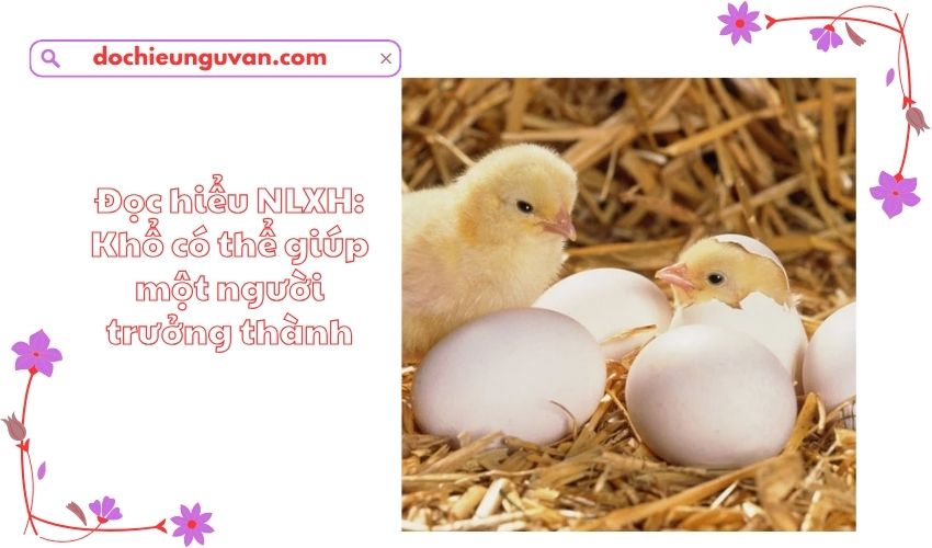 Đọc hiểu NLXH: Khổ có thể giúp một người trưởng thành