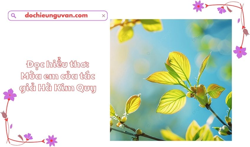 Đọc hiểu thơ: Mùa em của tác giả Hà Kim Quy