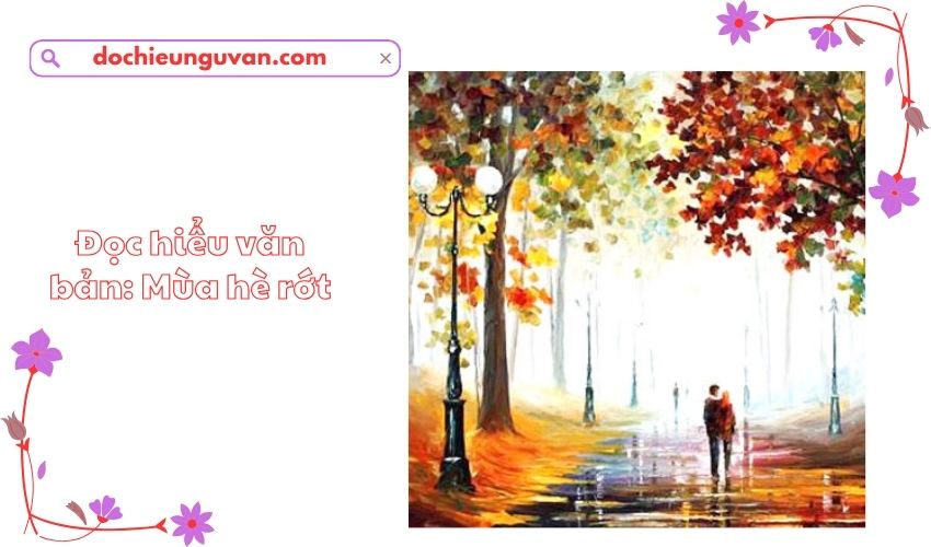 Đọc hiểu văn bản: Mùa hè rớt