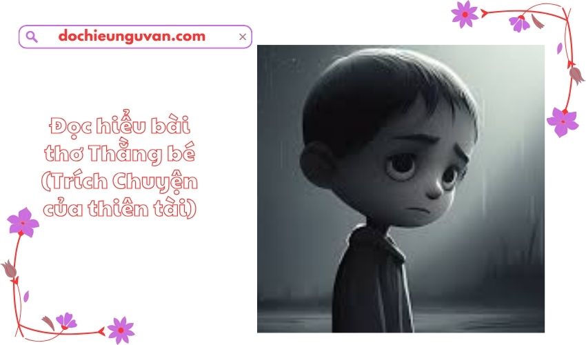 Đọc hiểu bài thơ Thằng bé (Trích Chuyện của thiên tài)