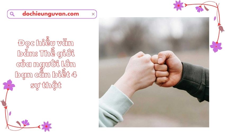 Đọc hiểu văn bản: Thế giới của người lớn bạn cần biết 4 sự thật