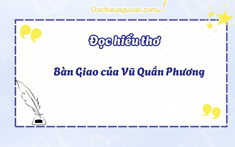 Bàn Giao của Vũ Quần Phương