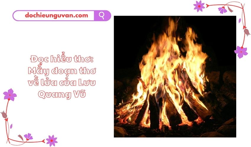 Đọc hiểu thơ: Mấy đoạn thơ về lửa của Lưu Quang Vũ