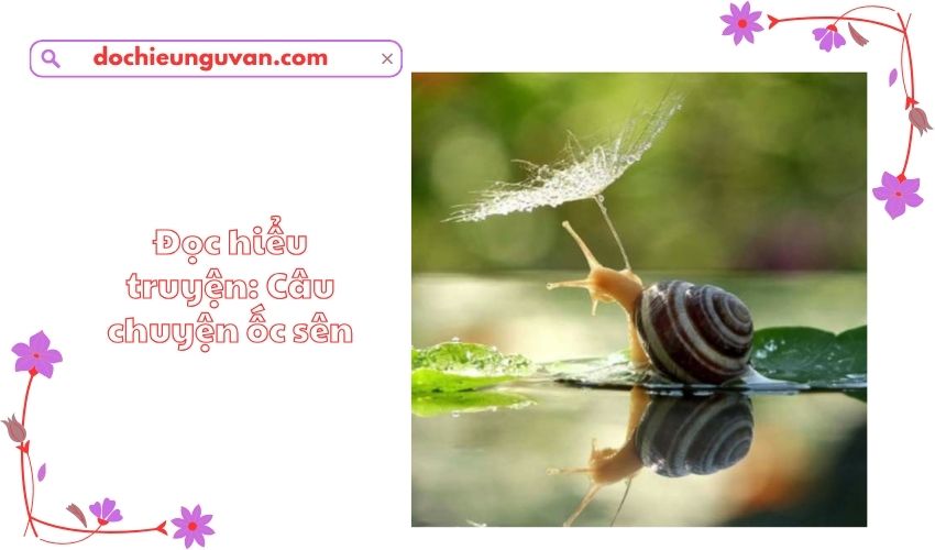 Đọc hiểu truyện: Câu chuyện ốc sên